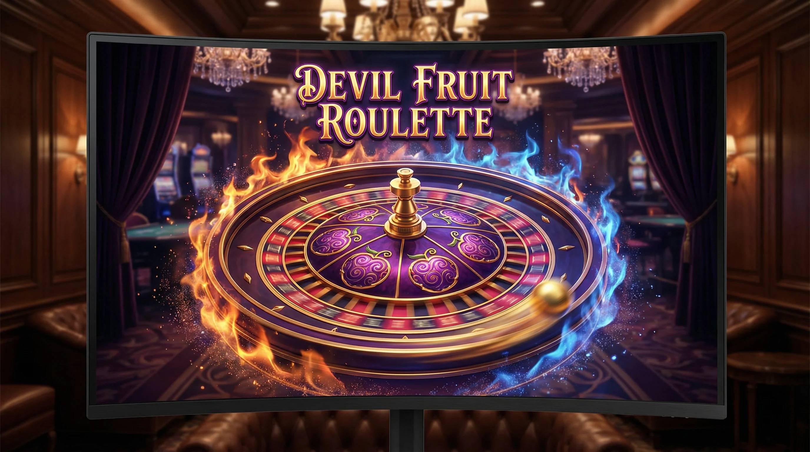 Roleta com Chamas Diabólicas - win444